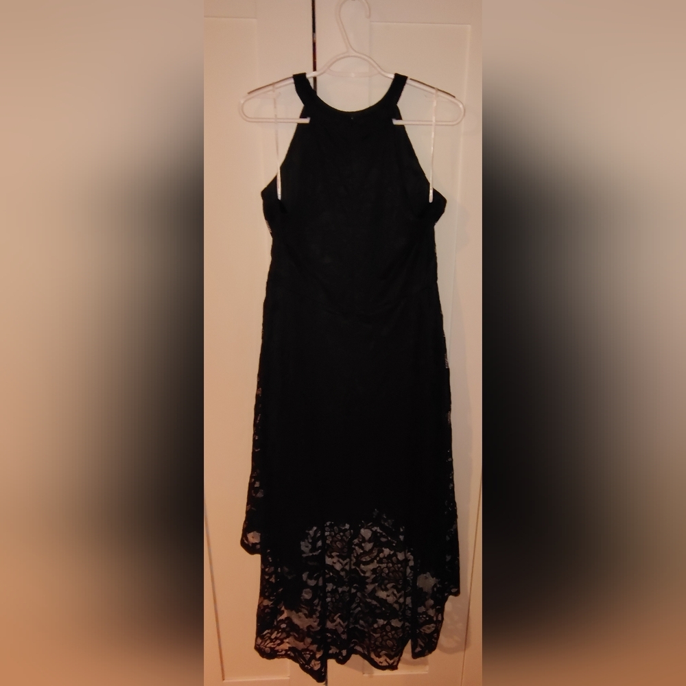 Elegant Black Lace Dress